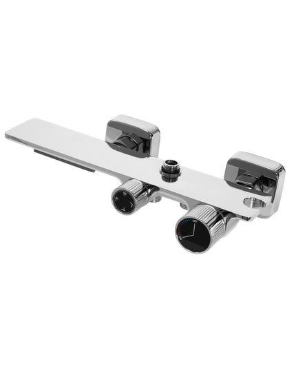 Coloana de duş Pure Flow Chrome, cu 4 functii de spalare, si scurgere tip cascada