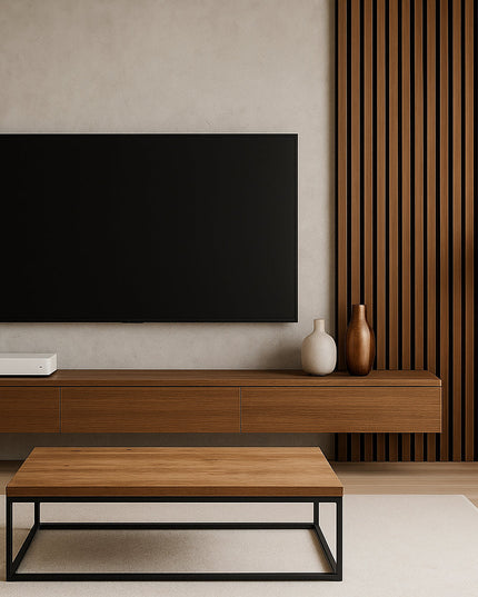Riflaj Acustic Modern din Lemn –  Cognac Wood