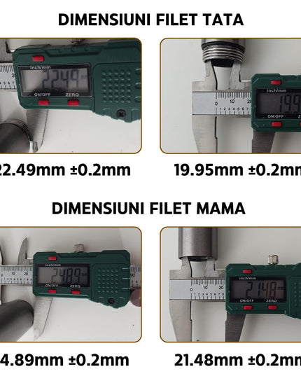 Extensie Coloana de Dus, 30 cm Lungime, 1.8 cm Interior Filet, Teava, Gri Antracit