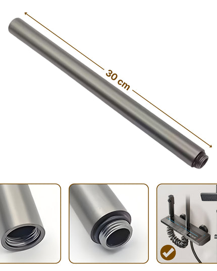 Extensie Coloana de Dus, 30 cm Lungime, 1.8 cm Interior Filet, Teava, Gri Antracit