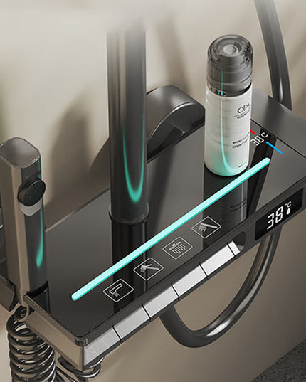 Set de Duș SmartLux Black - Cu Afișaj Digital și Funcție Termostatică