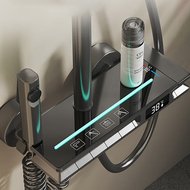 Set de Duș SmartLux Black - Cu Afișaj Digital și Funcție Termostatică