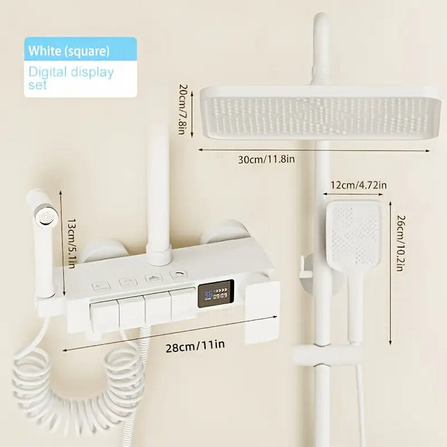 Duș Set WhiteFlow – Afișaj Temperatură & LED, VST87
