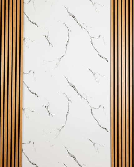 Placa PVC Marble Alb Cu Negru murmolux 8209-1