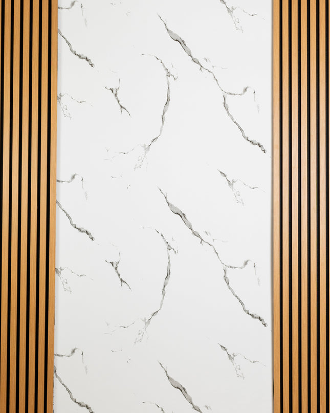 Placa PVC Marble Alb Cu Negru murmolux 8209-1