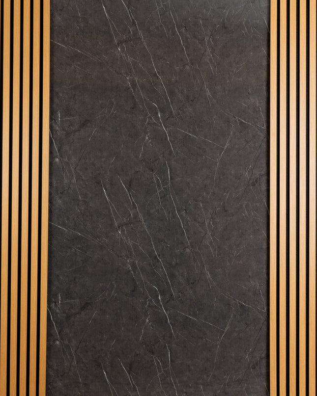 Placa PVC Marmura Mata gri inchis murmolux