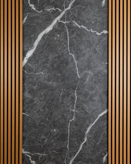 Placa PVC Mata Gri Cu Alb murmolux 5084