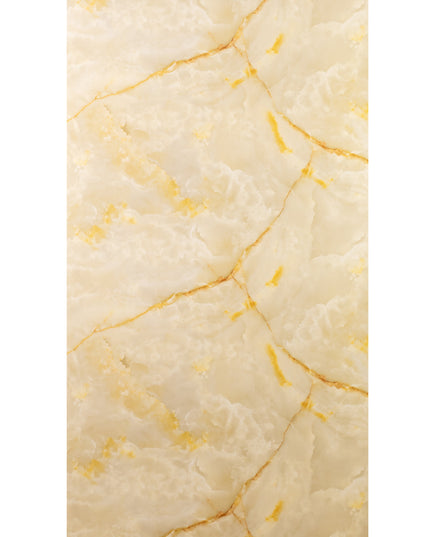 Placă Decorativă PVC – Imperial Honey Shine, Marmură Galbenă