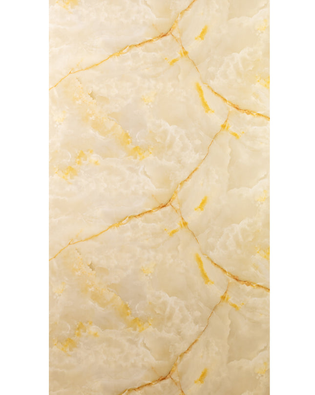 Placă Decorativă PVC – Imperial Honey Shine, Marmură Galbenă