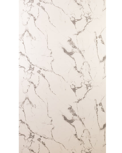 Placă Decorativă PVC – Crystal Concrete Shine, Marmură Albă cu Nuante Gri