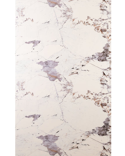Placă Marmură PVC – Frozen Lavender Shine (Alb & Mov, Finisaj Lucios)