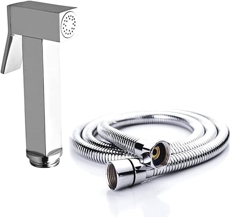 Duș Igienic Manual din Metal – Finisaj Cromat, Design Pătrat Modern, vst106