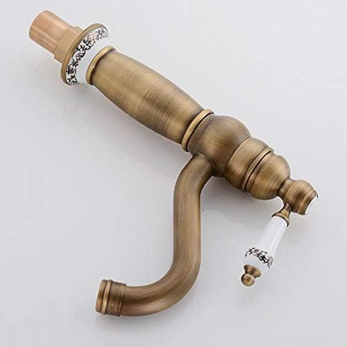 Baterie Lavoar Golden Copper – Bronz Antichizat, 2 Manete de Comandă, Design Clasic, VST32