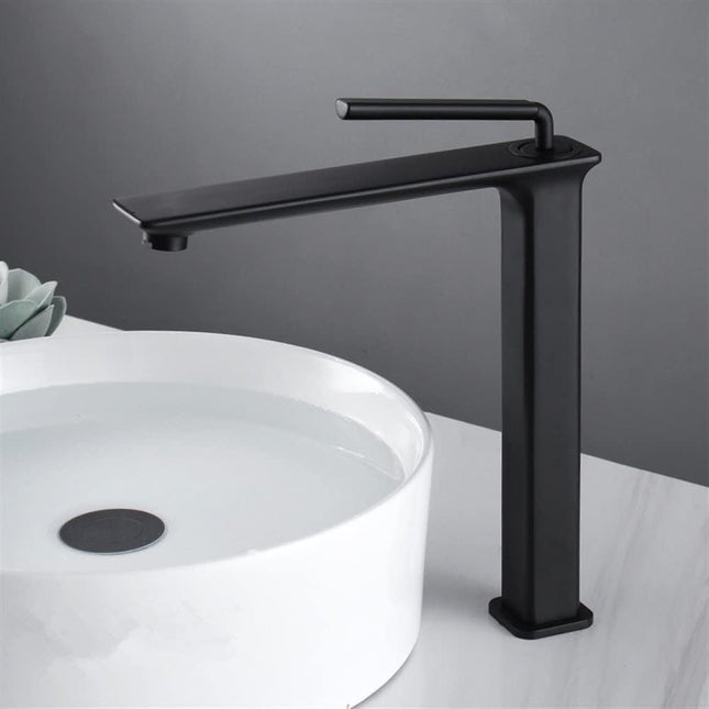 Baterie Lavoar Baie, 32 cm, Negru Mat, Design Modern, VST12