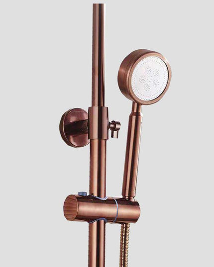 Set Duș Rose Gold – Design Simplu și Elegant pentru Baie Modernă, Vst103