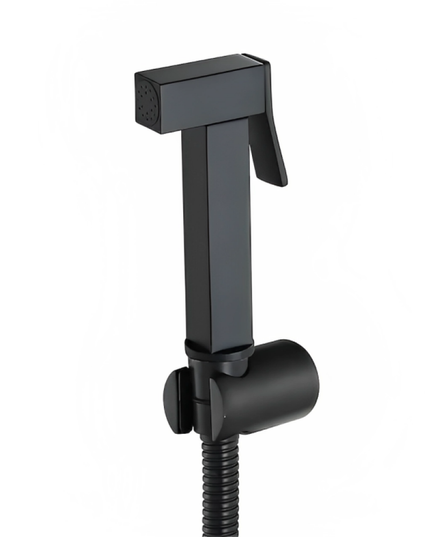 Set Duș Igienic Negru Mat – Design Pătrat, Montaj Ușor, Finisaj Modern, vst104