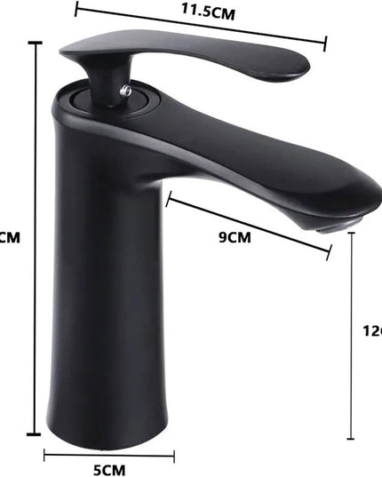 Baterie Lavoar, Design Modern, Finisaj Negru Mat VST41