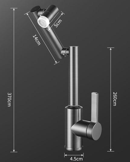 Baterie Baie/Bucătărie Rotativă cu Design Universal, Robinet de Lavoar Modern, VST127