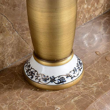 Baterie Lavoar Golden Copper – Bronz Antichizat, 2 Manete de Comandă, Design Clasic, VST32