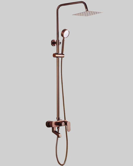 Set Duș Rose Gold – Design Simplu și Elegant pentru Baie Modernă, Vst103