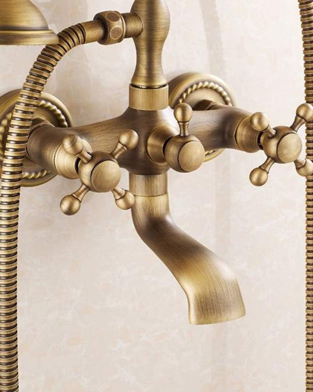 Set de Duș Premium, Duș de Mână, Termostat Incorporat, Finisaj Auriu, VST68