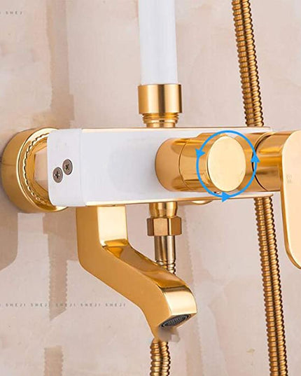 Coloana de dus, culoarea alb si auriu, cu 3 tipuri de spalare, cod VST107