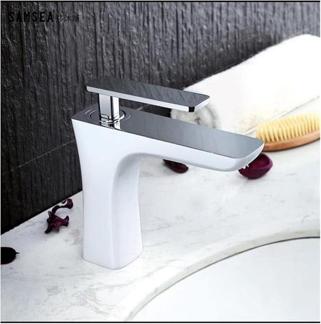 Baterie Baie cu Corp Alb, Design Simplu, 17 cm, VST35