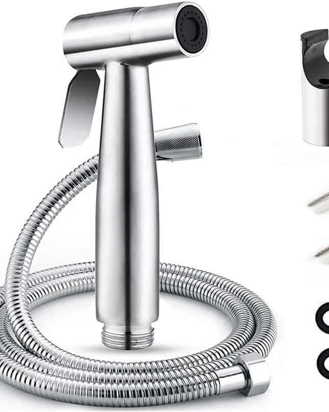Duș Igienic Exterior din Metal – Set Complet, Finisaj Argintiu, Design Versatil, vst110