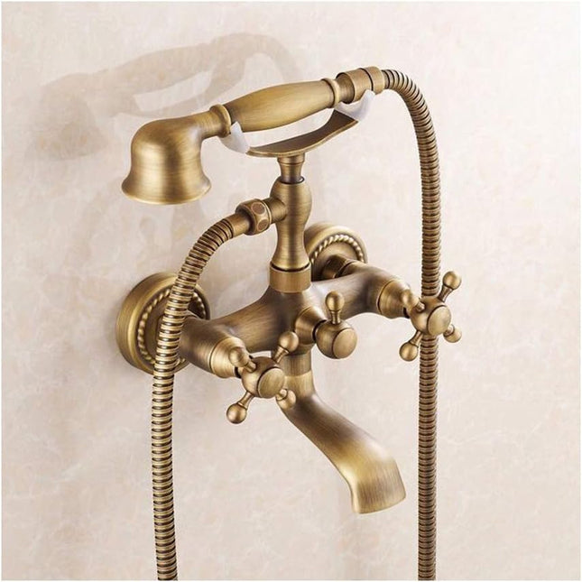 Set de Duș Premium, Duș de Mână, Termostat Incorporat, Finisaj Auriu, VST68