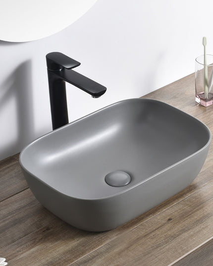 Lavoar Pe Blat, Gri Închis, Design Modern, Semi rotund VST18