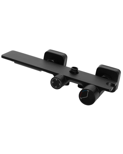 Coloana de duş Mat Black Elegance, Cu 4 functii de spalare, si scurgere tip cascada