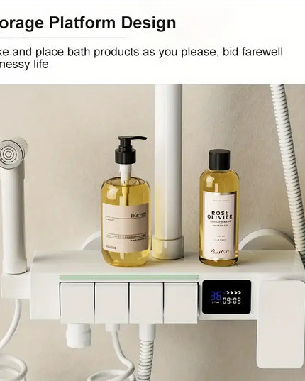 Duș Set WhiteFlow – Afișaj Temperatură & LED, VST87