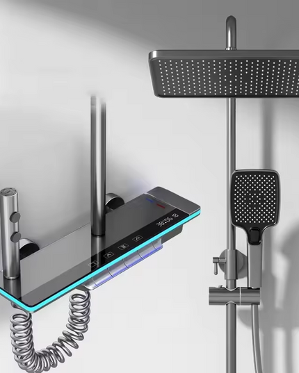 Coloană de Duș AquaVision – Afișaj LED, Termostat și Funcții Multiplu Personalizabile, BSL8