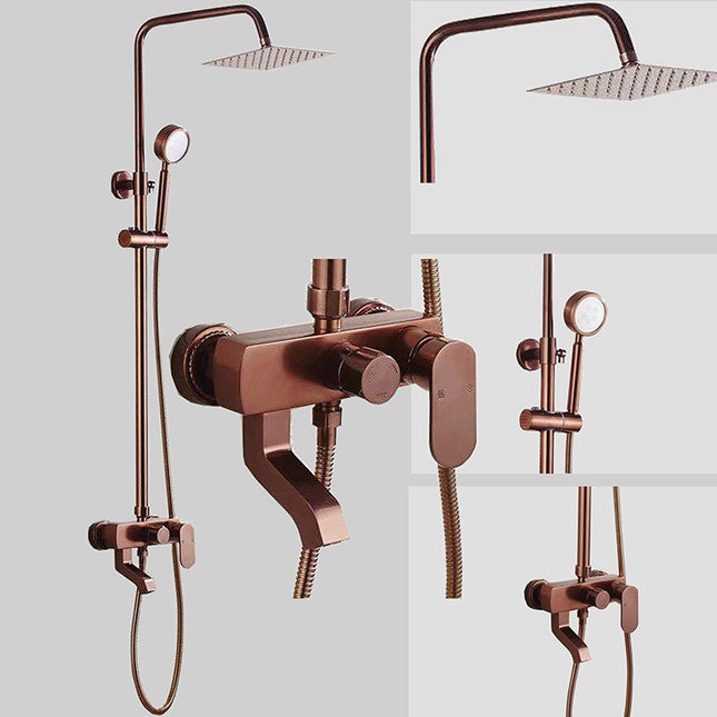 Set Duș Rose Gold – Design Simplu și Elegant pentru Baie Modernă, Vst103