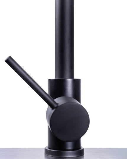 Baterie Chiuvetă Bucătărie cu Rotire 360° și 2 Moduri de Jet Ajustabile, Negru, VST65