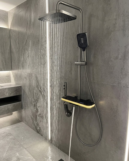 Sistem de duş „Tropic Rain” cu iluminare ambient şi indicator digital de temperatură, MTZ6