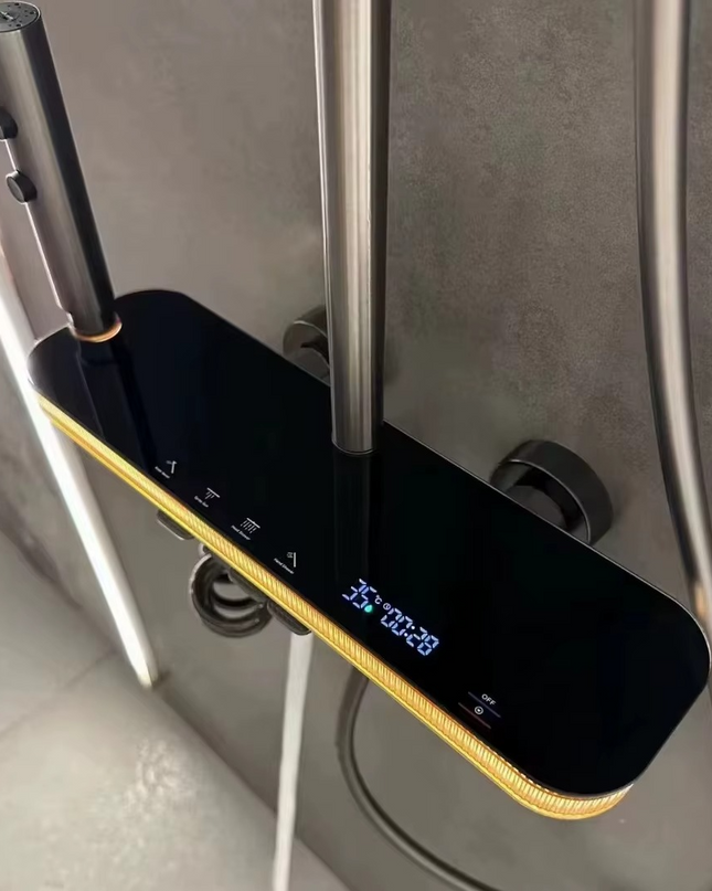 Sistem de duş „Tropic Rain” cu iluminare ambient şi indicator digital de temperatură, MTZ6