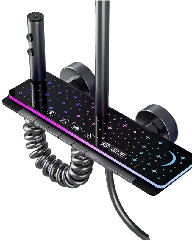 Set de duș Galaxy – cu efect LED, Display si 4 functii de spalare, MTZ4