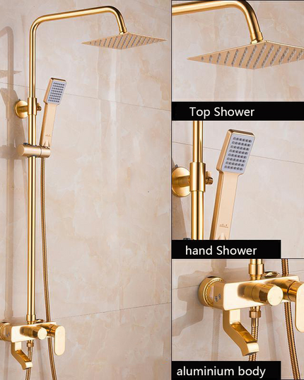 Baterie Baie Auriu Mat – Design Simplu, Monocomandă Elegantă, VST102