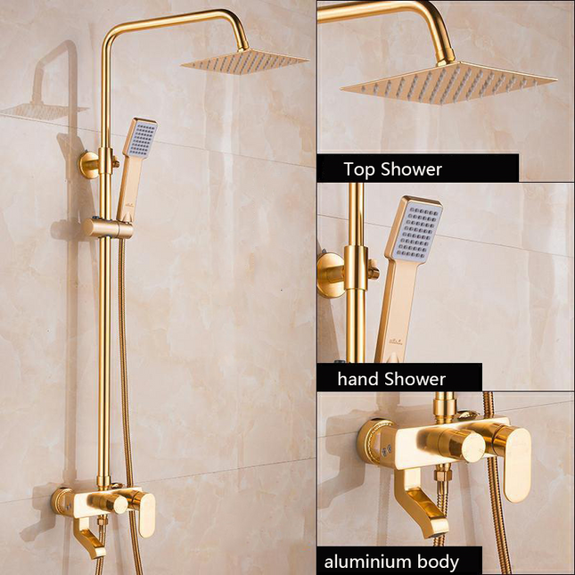 Baterie Baie Auriu Mat – Design Simplu, Monocomandă Elegantă, VST102