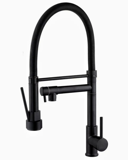 Baterie Bucătărie Negru Mat – Monocomandă Design Modern, VST70