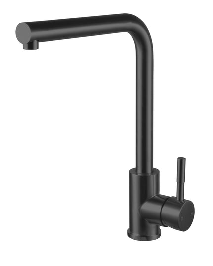 Baterie Lavoar Negru Mat cu Pipă Ajustabilă – Design Modern și Practic, vst123