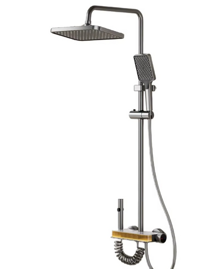 Set de dus cu emitatie marmura, banda LED si display de temperatura, MTZ5