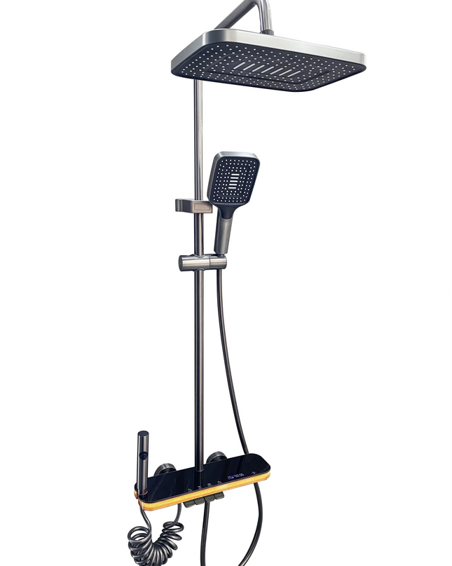 Sistem de duş „Tropic Rain” cu iluminare ambient şi indicator digital de temperatură, MTZ6