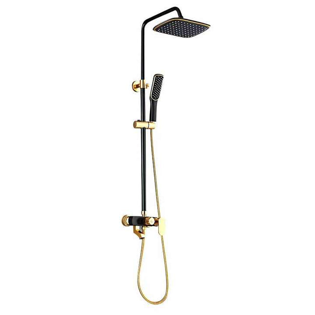 Coloana de dus Baie Negru și Auriu – Design Simplist și Elegant, vst97
