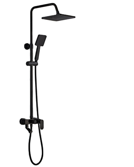 Set Duș Complet Negru Mat – Design Simplu și Elegant pentru Baie Modernă, Vst98