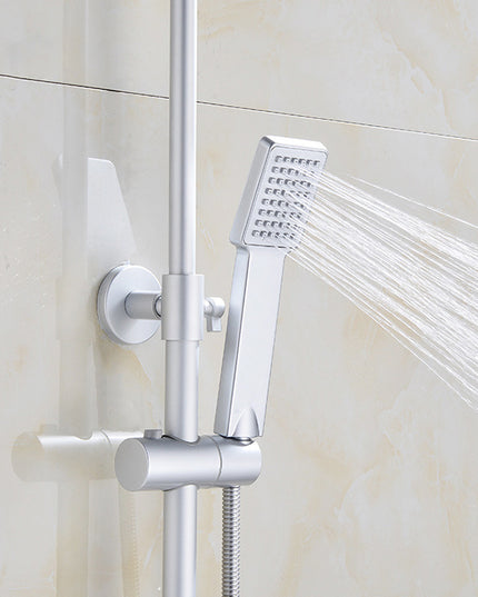 Set de Baterie de Perete cu Duș Rainfall, Design , alb mat, VST100