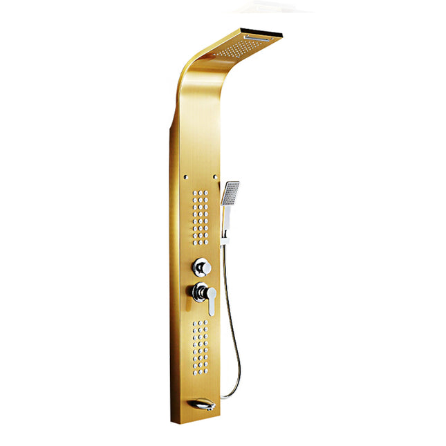 Panou Dus HidroLux Gold – 4 Funcții, Auriu