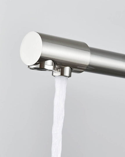 Robinet  Bucătărie,  ARGINTIU Nichelat, inclus robinet pentru apa filtrata, VST63