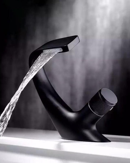 Baterie Lavoar Negru Mat – Design Modern, Cartuș Ceramic, VST25